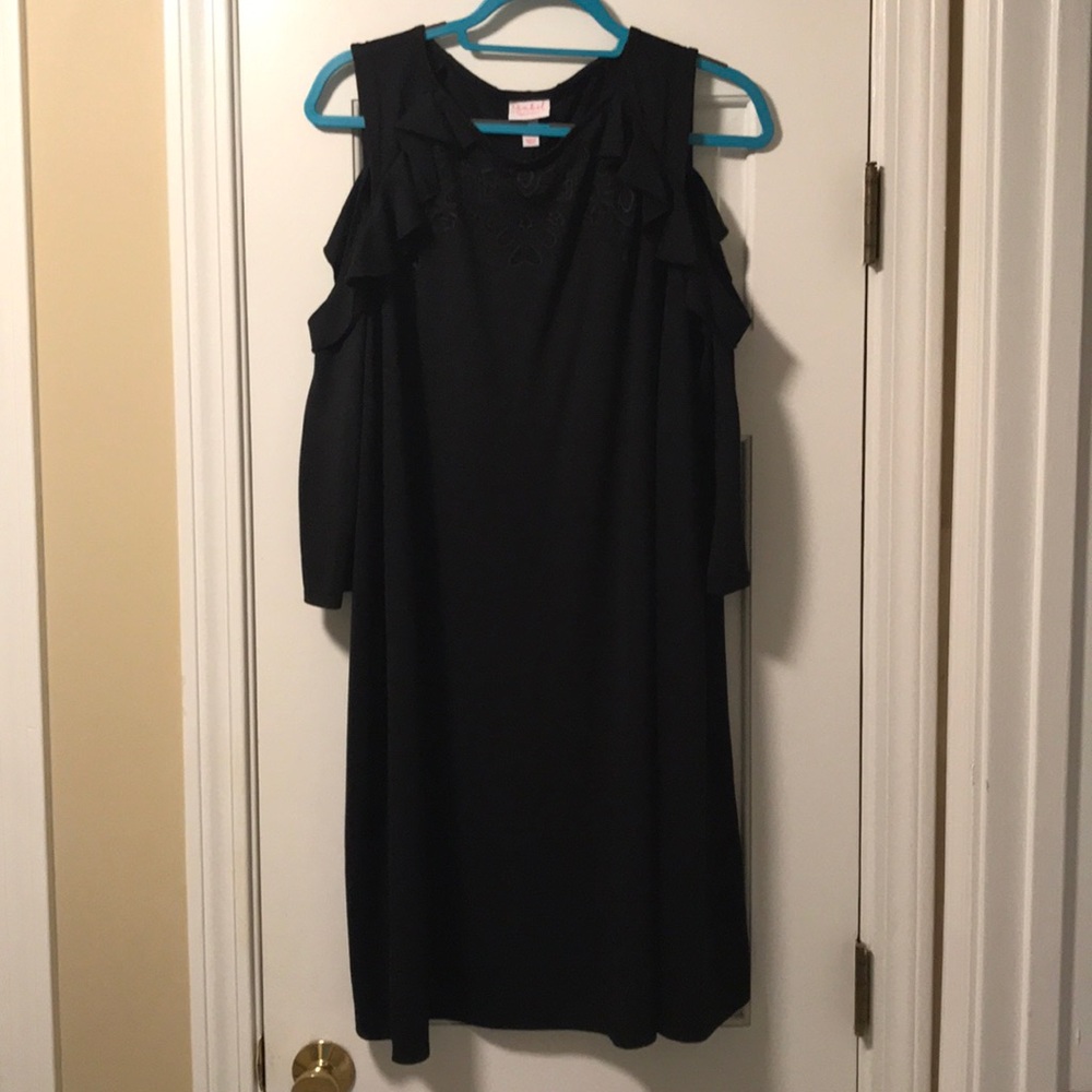 Black, maternity Isabel, cold-shoulder, dress